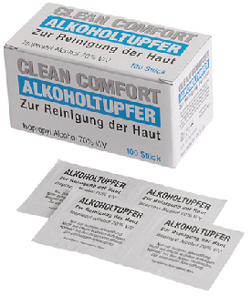 Compress,gauze,anti-septic,6x3cm,box/100