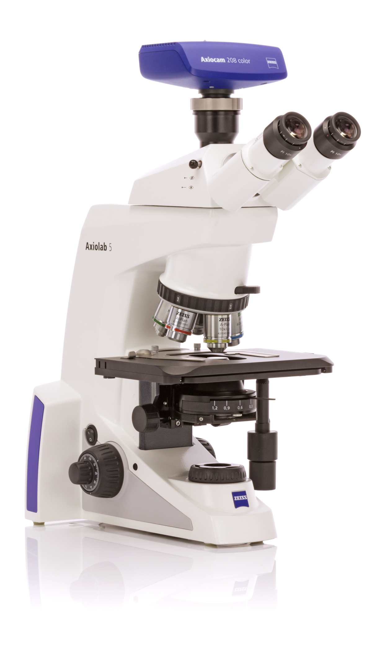 Microscope, trinocular/camera, LED