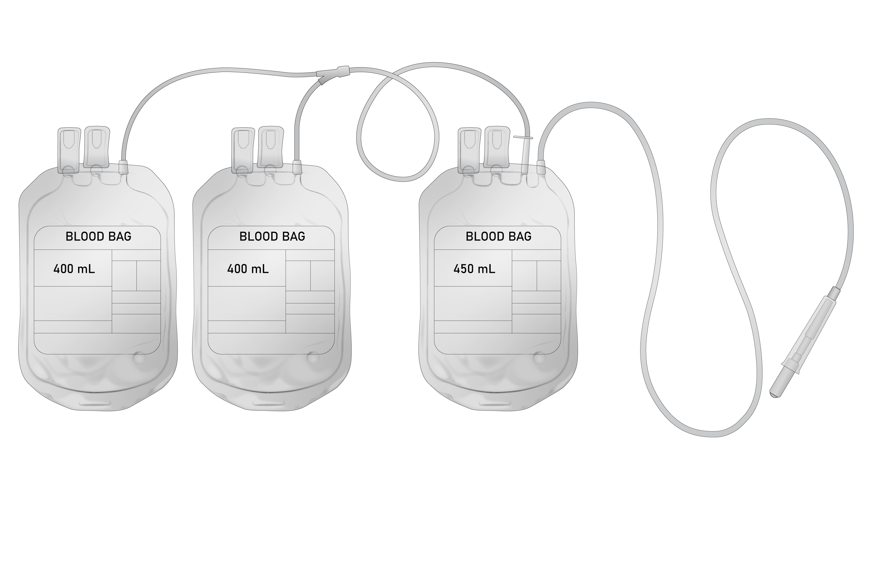 Blood bag, triple, 450ml