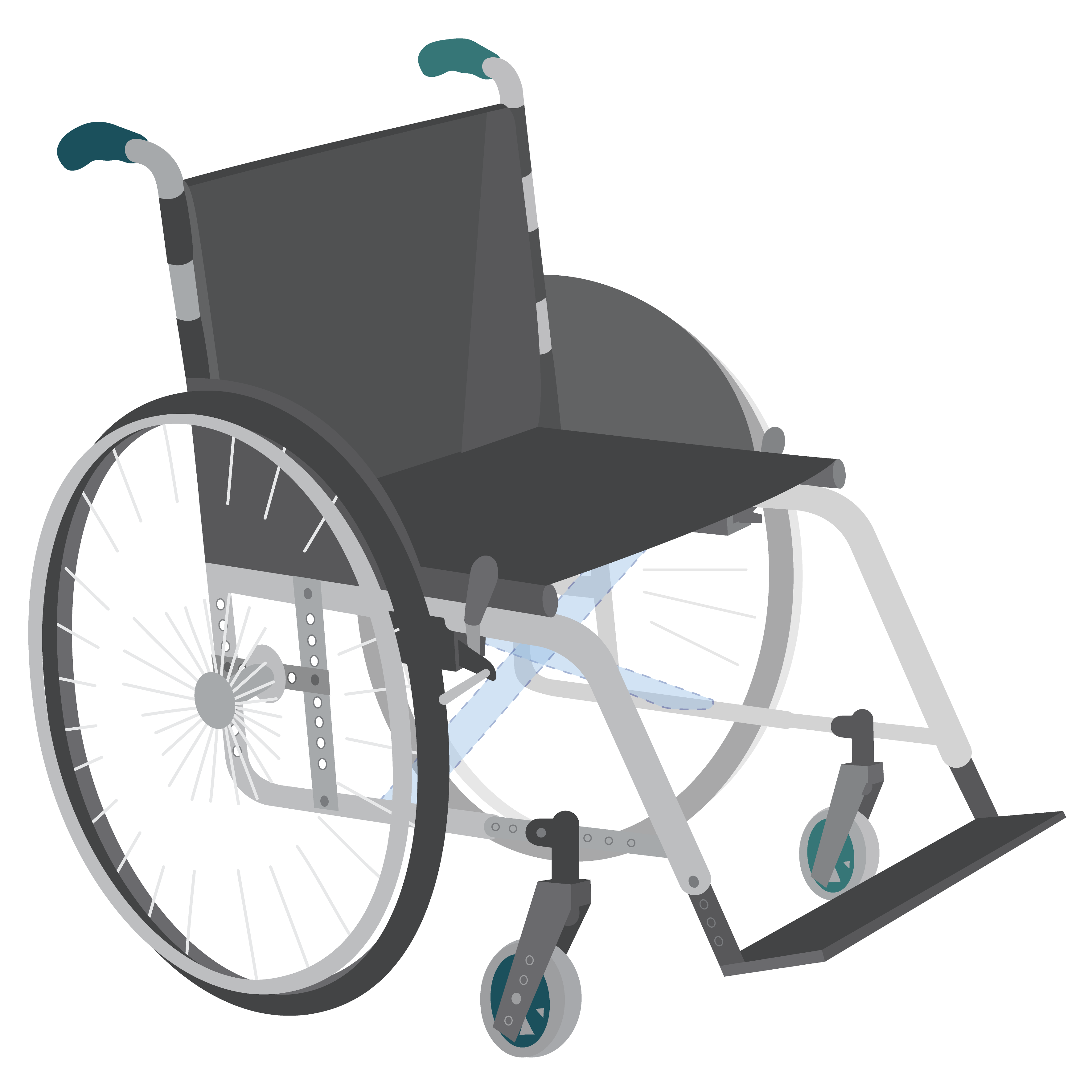 Wheelchair, active urban, rigid