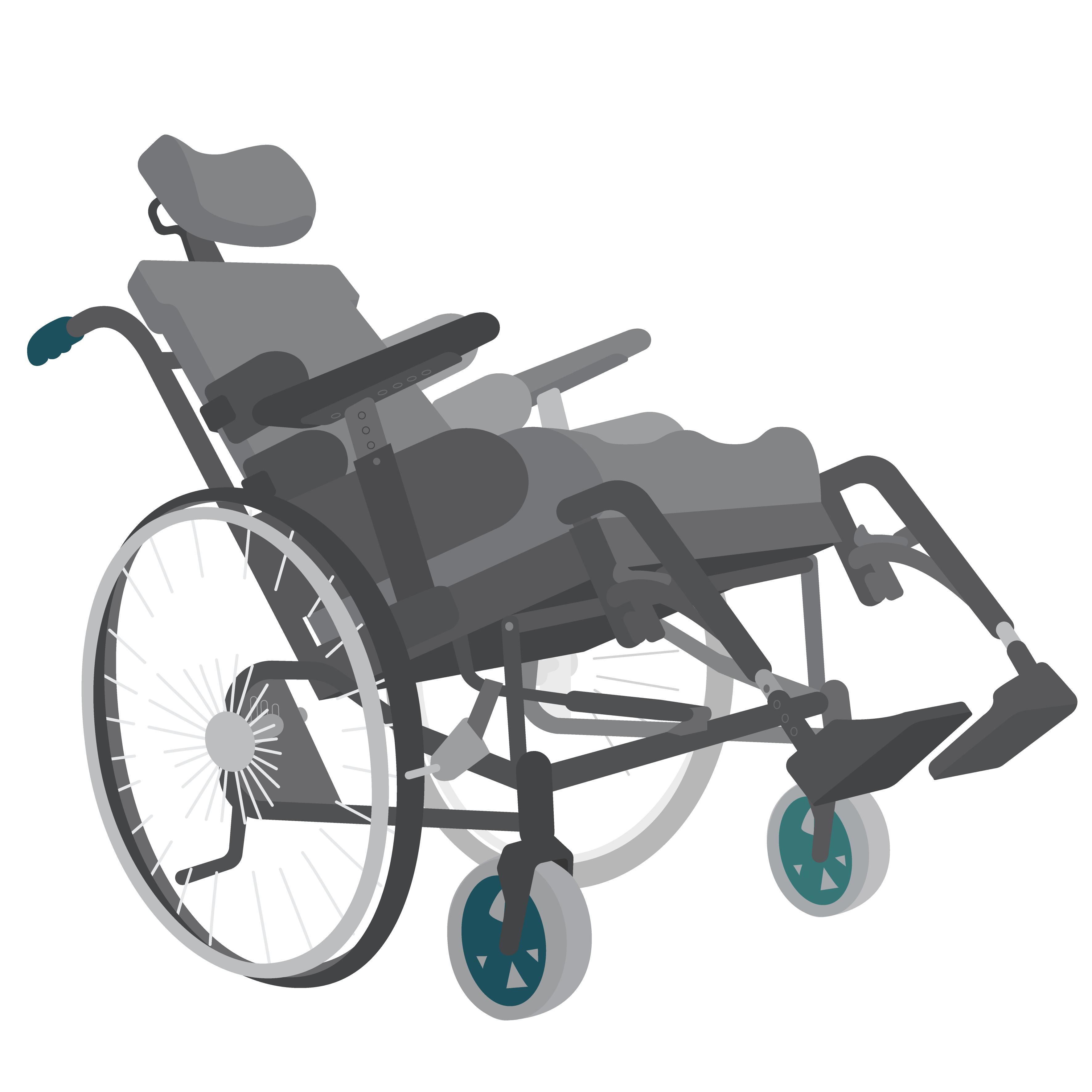 Wheelchair, postural support