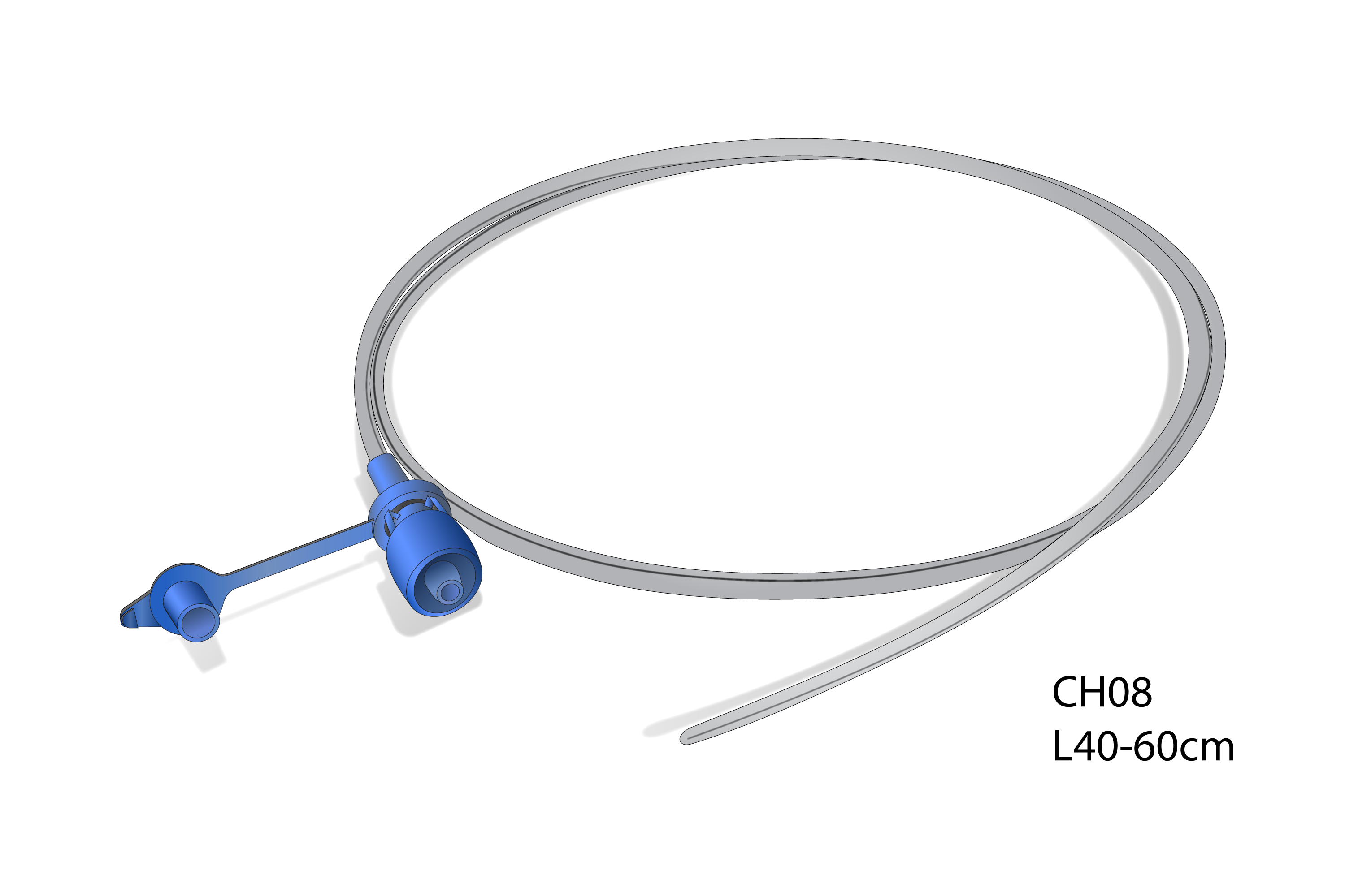 Tube,feeding,CH08,L40-60cm,ENFit,blue