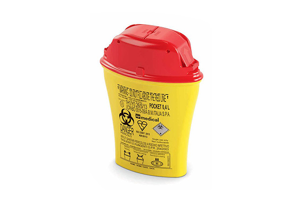 Container,sharps,leak-resistant,w\lid-S