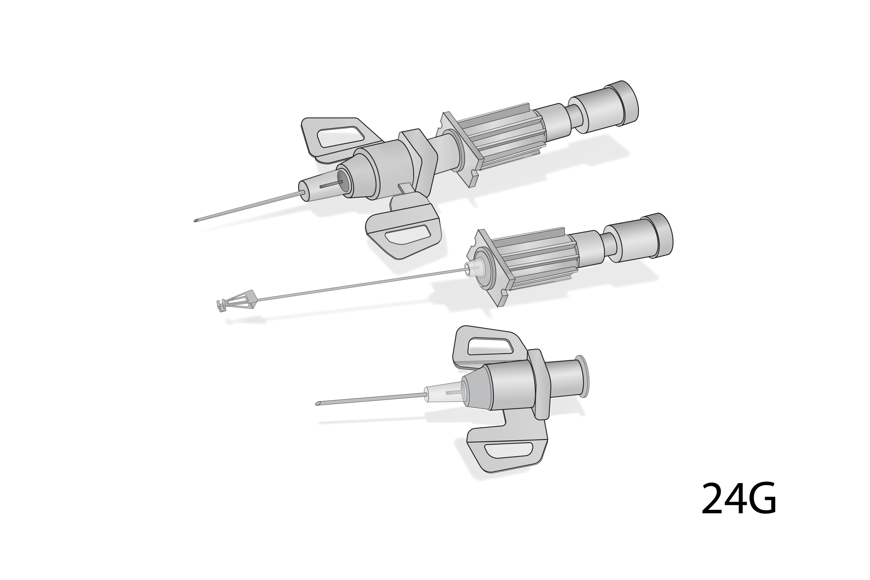 Cannula,IV short,24G,SIP,ster,disp