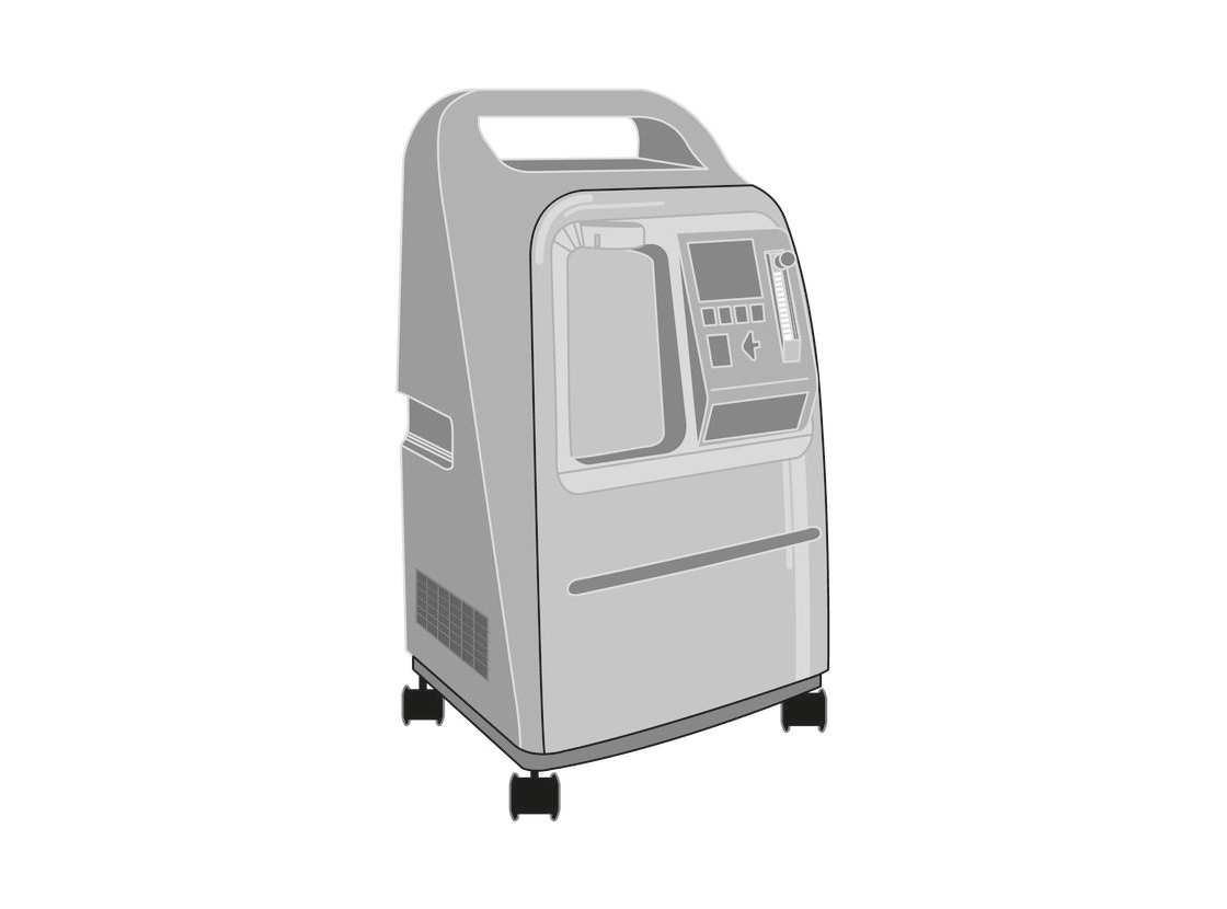 Oxygen concentrator, 10 LPM, up to 1500m