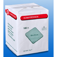 Compress,gauze, 10x10cm, n/ster, box/100