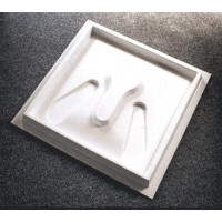 Mould,plastic,for concrete latrine slab