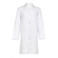 Coat, medical, woven, white, large size
