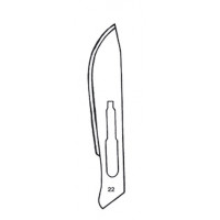 Scalpel blade,ster,disp,no.22