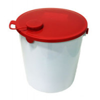 Bucket,HDPE,with lid,14 l
