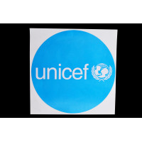 Decal,UNICEF,round,diameter 205mm