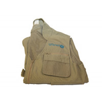 Safari Vest,100% cotton,w/logo,size XL