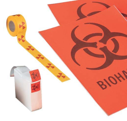 Label,biohazard,adhesive2.5x2.5roll/1000