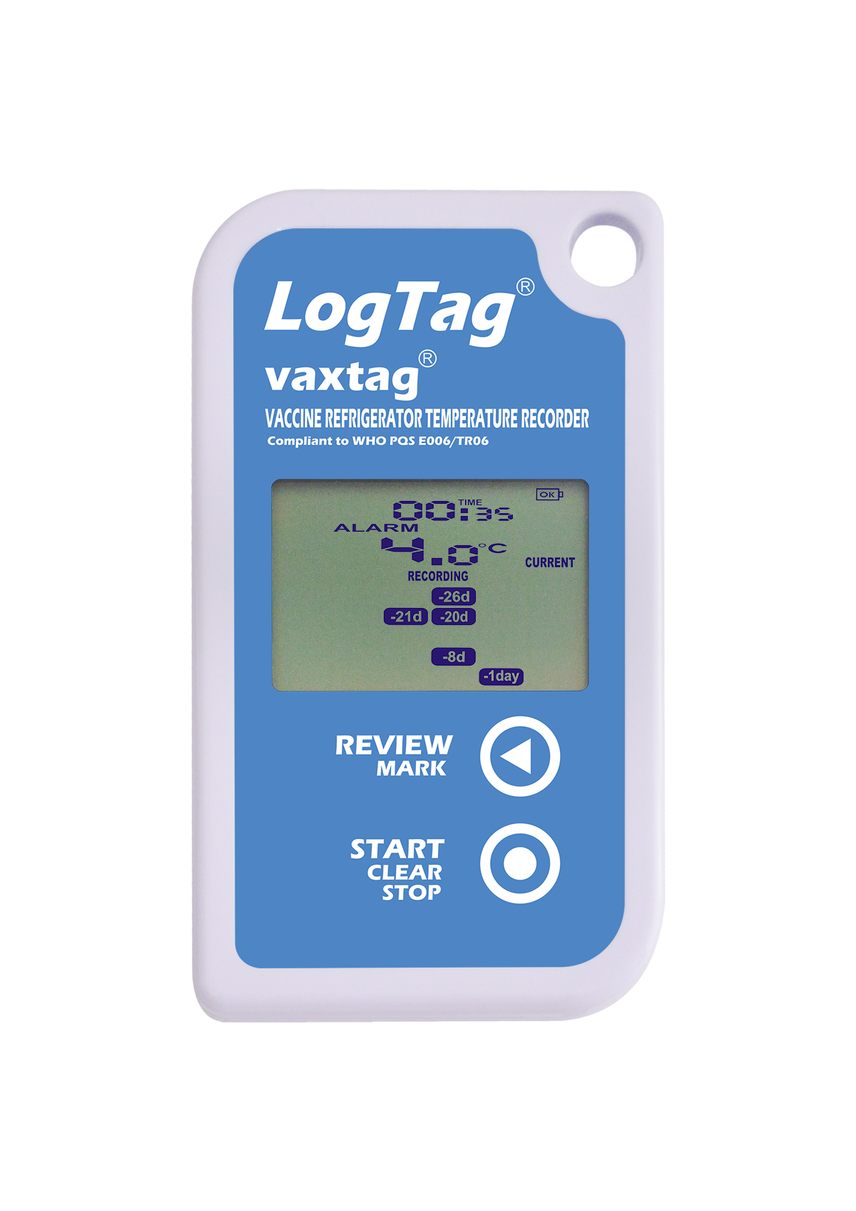 30DTR_LogTag Vaxtag,Int. Sensor,Refr