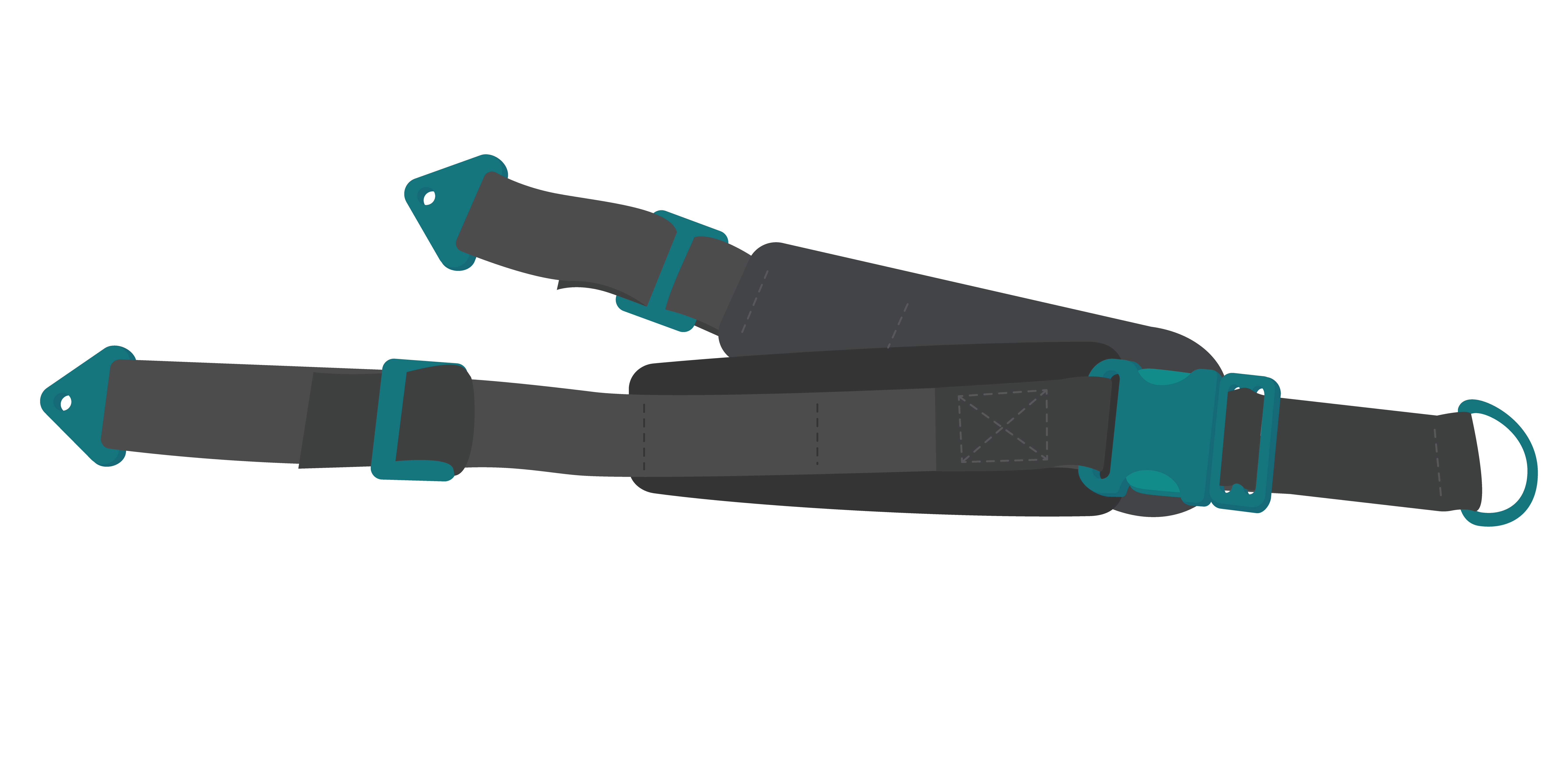 Strap pelvis/hip, wheelchair