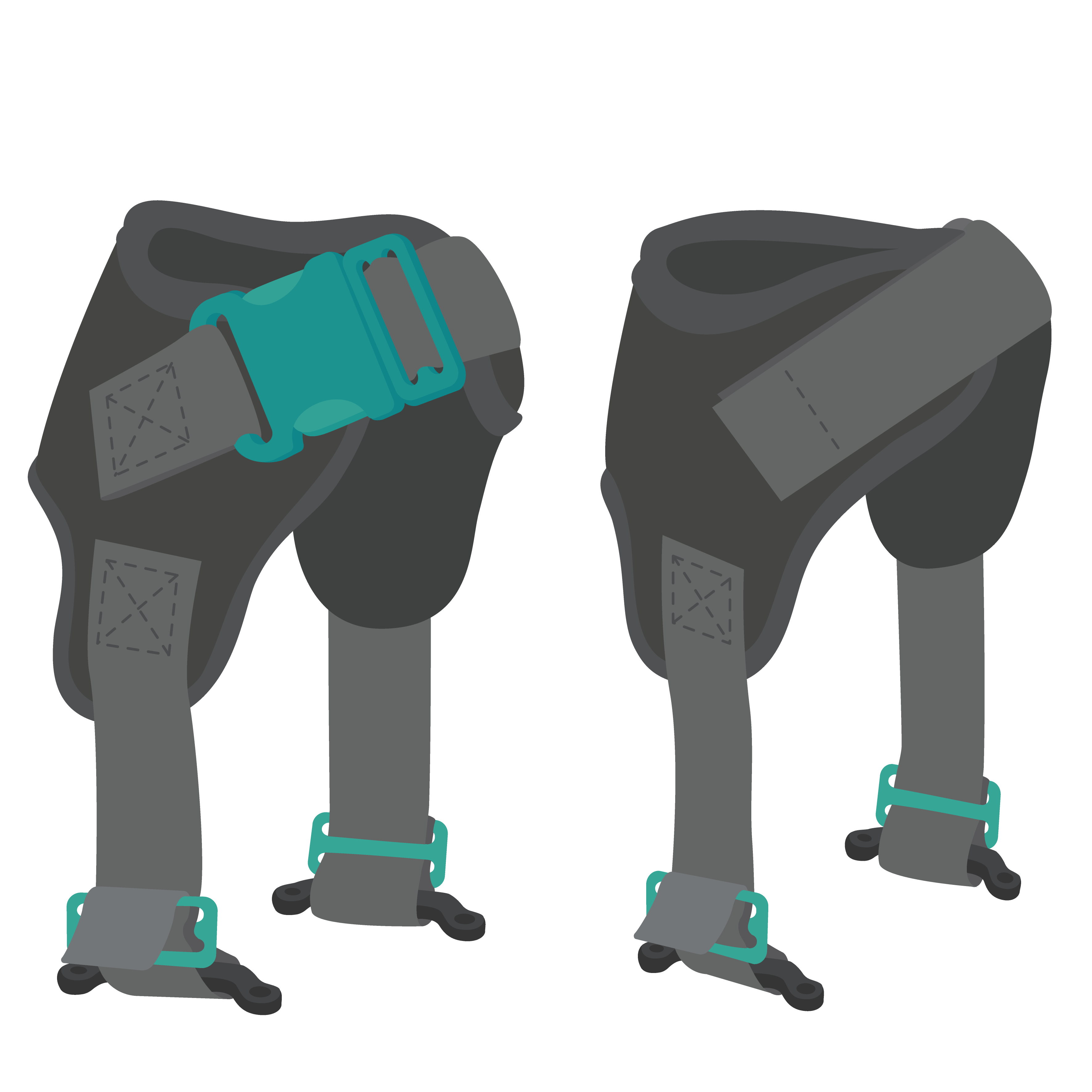 Strap ankle/foot, wheelchair