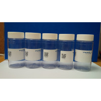 Sample bottle,plastic,100ml,barcode,MICS