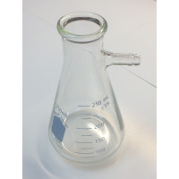 Flask,thick wall,w/sidearm,250ml,MICS