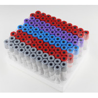 Tube,blood coll,w/capil,0.2 ml, EDTA 100