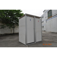 Latrine superstructure, double cubicle