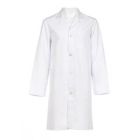 Coat, medical, woven, white, medium size