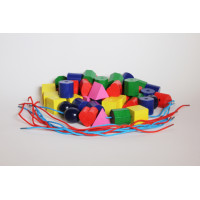 Beads,wood,col,/BOX-50