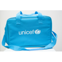 Bag,UNICEF,blue nylon,280x410x170mm