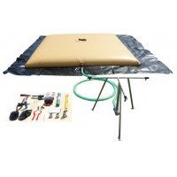 Water tank,collapsible,1500l,w/distr.kit
