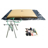Water tank,collapsible,5000l,w/dist.kit