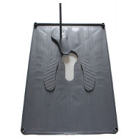 Squatting plate,plastic,w/o pan,120x80cm