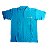 UNICEF Adult Polo-shirt, cyan blue,M