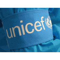 Armband,UNICEF,cyan blue cloth